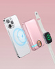 INNOSTYLE POWERDUO 2W1 SZYBKI POWERBANK INDUKCYJNY DO MAGSAFE WATCH 10000MAH RÓŻOWY
