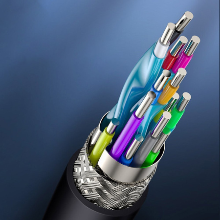 BASEUS KABEL HDMI 2.0 4K 60 HZ 3D HDR 18 GBPS 2 M CZARNY