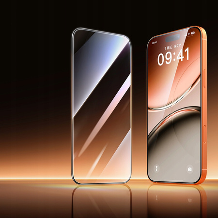 MCDODO SZKŁO HARTOWANE AUTOFIT MOCNA SZYBKA DO ETUI DO IPHONE 17 PRO MAX