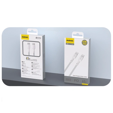 DUDAO KABEL L9C 65W USB-C DO USB-C DO IPHONE LAPTOP 2M Z SZYBKIM
