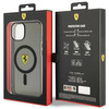 Etui Ferrari FEHMP14MURKK na iPhone 14 Plus - czarne Translucent Magsafe
