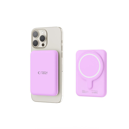 TECH-PROTECT POWERBANK PB10 5000MAH DO IPHONE 12 13 14 15 PROSTE ŁADOWANIE