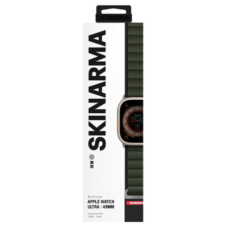 Skinarma pasek Kobu Apple Watch Ultra    49/46/45/44mm oliwkowy/olive