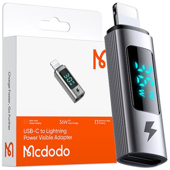 MCDODO ADAPTER USB-C USB TYPE C TO LIGHTNING IPHONE 36W METER