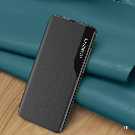 HURTEL ETUI DO SAMSUNG GALAXY S24 FE Z KLAPKĄ, STANDEM I EKOLOGICZNĄ SKÓRĄ