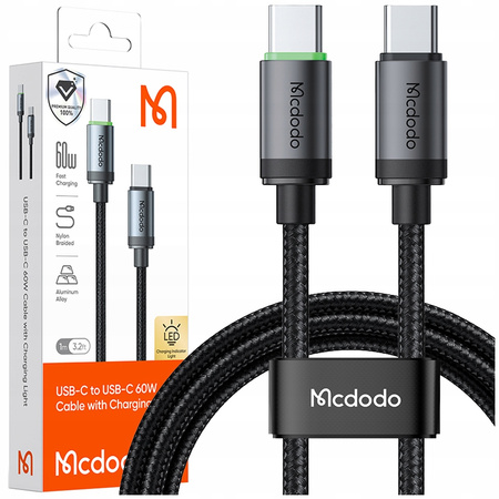 MCDODO KABEL USB-C SZYBKIE ŁADOWANIE DO SAMSUNG APPLE USB TYP C 3A 60W 3M