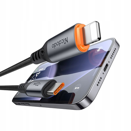 MCDODO KABEL USB-C LIGHTNING SZYBKIE ŁADOWANIE 36W 1M POWER OFF LED