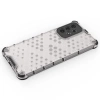 Honeycomb etui pancerny pokrowiec z żelową ramką Samsung Galaxy A73 przezroczysty