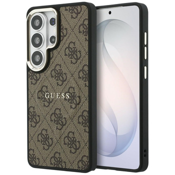 Etui Guess 4G Embossed Ring MagSafe do   Samsung Galaxy S26 Ultra brązowy