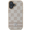 DKNY CASE DO IPHONE 16 6.1 Z PASKAMI PRINTED STRIPES I CHECKERED PATTERN