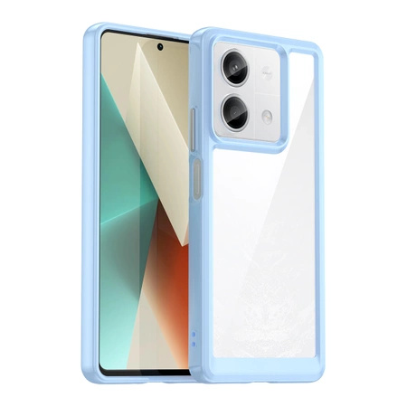 Etui Outer Space Case z żelową ramką do Xiaomi Redmi Note 13 Pro - niebieskie