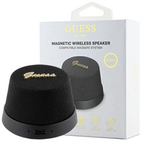 Głośnik Bluetooth Guess Magnetic Script Metal - czarny