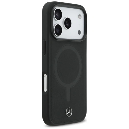 MERCEDES ETUI SKÓRZANE PLAIN SMOOTH LEATHER DO IPHONE 17 PRO