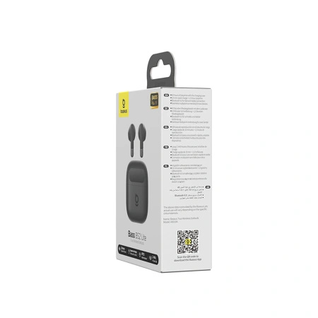 Słuchawki douszne Baseus Bass BS2 Lite TWS - czarne