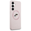 Etui Karl Lagerfeld Silicone             Karl&Choupette Heads MagSafe do Samsung Galaxy S25 FE różowy