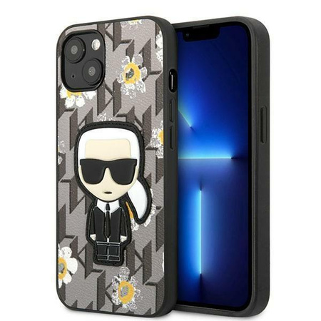 Karl Lagerfeld KLHCP13SPMNFIK1 iPhone 13 mini 5,4" szary/grey Flower Ikonik Karl