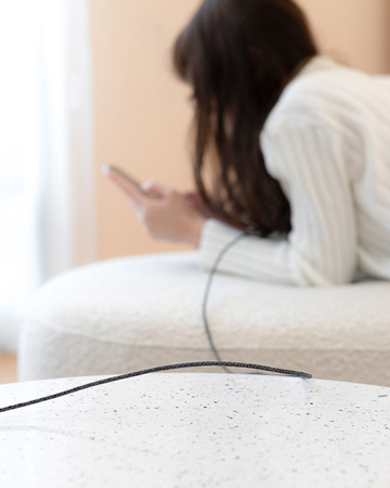 INNOSTYLE POWERFLEX KABEL USB LIGHTNING MFI SZYBKIEGO ŁADOWANIA DO IPHONE KEVLAR 2M CZARNY