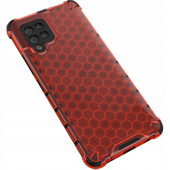 HURTEL HONEYCOMB POKROWIEC PANCERNY DO SAMSUNG GALAXY A42 5G Z ŻELOWĄ RAMKĄ
