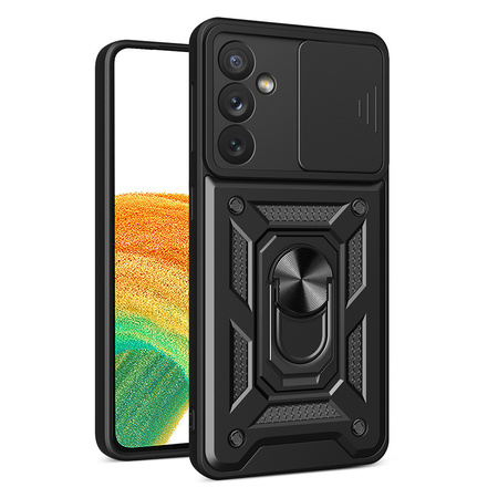 Hybrid Armor Camshield etui do Samsung Galaxy A14 pancerny pokrowiec z osłoną na aparat czarne