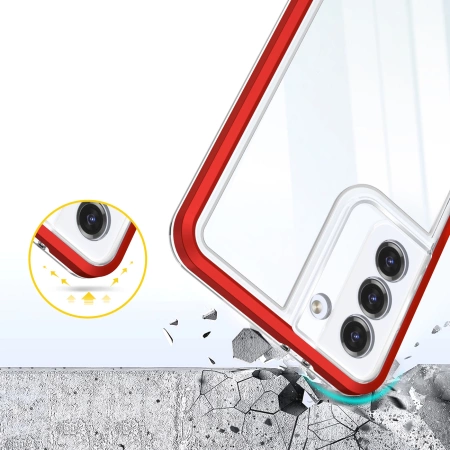 HURTEL ETUI CLEAR 3IN1 DO SAMSUNG GALAXY S21+ 5G Z RAMKĄ PROTEKCJA TELEFONU