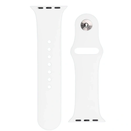 Silicone Strap APS silikonowa opaska do Watch Ultra / 8 / 7 / 6 / 5 / 4 / 3 / 2 / SE (45 / 44 / 42mm) pasek bransoleta do zegarka biały