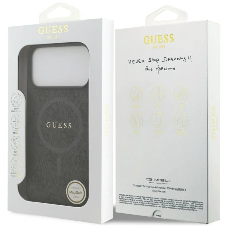 GUESS ETUI CASE POKROWIEC DO MAGSAFE IPHONE 17 PRO MAX 4G RING CLASSIC