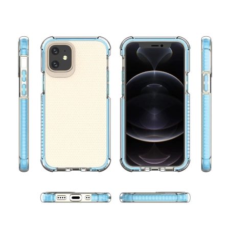 HURTEL SPRING ARMOR POKROWIEC DO IPHONE 12 PRO MAX PANCERNY ŻELOWY Z RAMKĄ