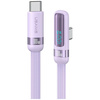 Kabel USAMS US-SJ653 PD 100W USB-C/USB-C 1.2m fioletowy