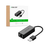 Ugreen zewnętrzna karta sieciowa RJ45 - USB 2.0 100 Mbps Ethernet czarny (CR110 20254)