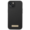 Guess GUHMP14MSBPLK iPhone 14 Plus 6,7" czarny/black hard case Silicone Logo Plate MagSafe