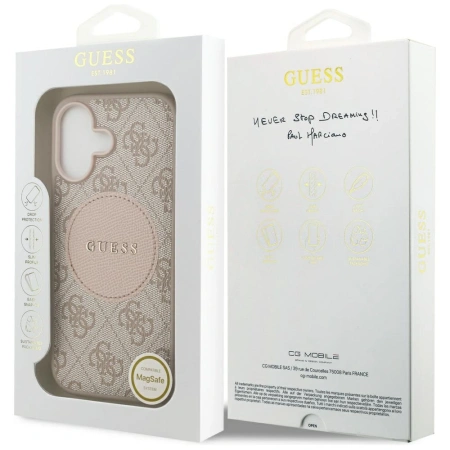 GUESS ETUI 4G CIRCLE CLASSIC LOGO DO IPHONE 17 MAGSAFE POKROWIEC Z LOGO