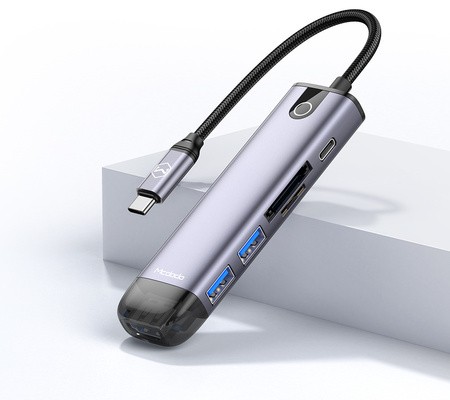 HUB do laptopa Mcdodo 6w1 USB-C HDMI 4K do Macbook
