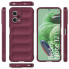 Magic Shield Case etui do Xiaomi Redmi Note 12 5G / Poco X5 5G elastyczny pancerny pokrowiec burgundowe