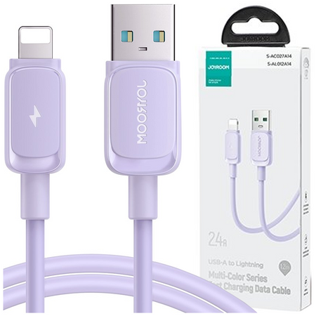 Kabel Lightning - USB 2.4A 1,2m Joyroom S-AL012A14 - fioletowy