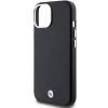 Etui BMW Signature Wrapped Metal MagSafe na iPhone 15 Plus / 14 Plus - czarne