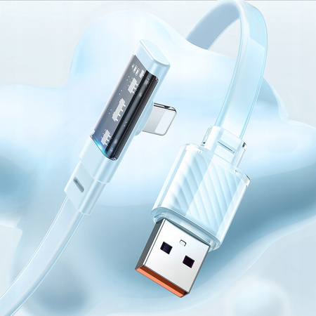 Mcdodo Szybki Kabel Kątowy USB Lightning 36W 1,2M Niebieski