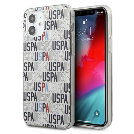 Etui U.S. Polo Assn. Logo Mania Collection na iPhone 12 mini - białe