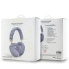 Słuchawki nauszne Bluetooth Guess GCube Metallic Script Logo - fioletowe
