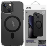 UNIQ etui LifePro Xtreme iPhone 14 6,1" Magclick Charging czarny/smoke frost