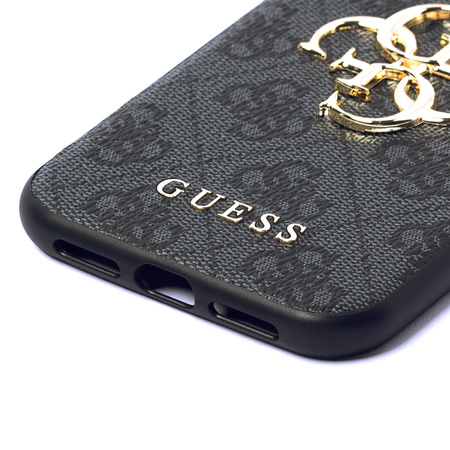 Guess GUHCN614GMGGR iPhone 11 6,1" / Xr szary/grey hardcase 4G Big Metal Logo