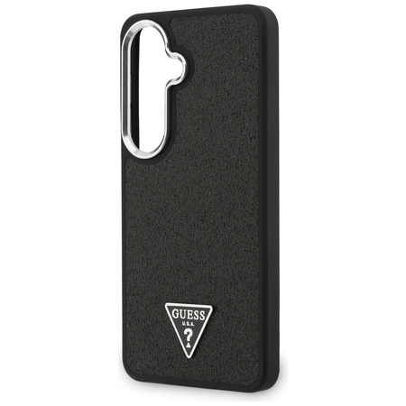 Etui Guess Fixed Glitter Triangle MagSafe do Samsung Galaxy S26 czarny