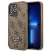 Guess GUHCP13LP4TPW iPhone 13 Pro / 13 6,1" brązowy/brown hardcase 4G Triangle Logo Cardslot