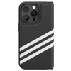 Etui Adidas OR Booklet Case PU na iPhone 14 Pro czarno biały/black white 50196