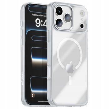 INNOSTYLE ETUI MAGNETYCZNE CASE WZMOCNIONE DO MAGSAFE IPHONE 17 PRO SREBNE