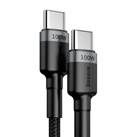 BASEUS KABEL USB-C DO USB-C 100W QC 3.0 PD 2.0 DO TELEFONU LAPTOPA 2M