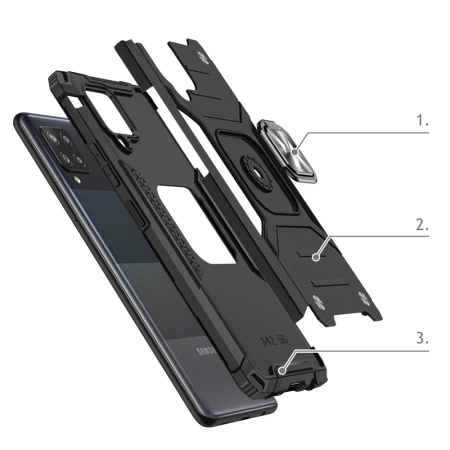 WOZINSKY ETUI RING ARMOR DO SAMSUNG GALAXY A42 5G Z MAGNETYCZNYM UCHWYTEM