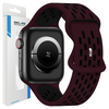 BELINE PASEK SPORTOWY DO APPLE WATCH 38 40 41MM SILIKONOWY WINE RED BLACK