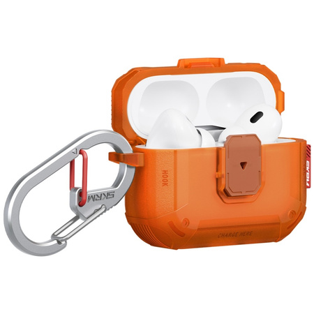 Etui Skinarma Mecha LE do AirPods Pro 3  pomarańczowy