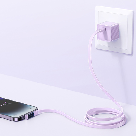 Mcdodo USB-C for iPhone High Speed Angled Cable 36W 1.8M Purple
