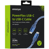INNOSTYLE POWERFLEX KABEL USB-C SZYBKIE ŁADOWANIE DO IPHONE SAMSUNG 3A 60W KEVLAR 2M NIEBIESKI